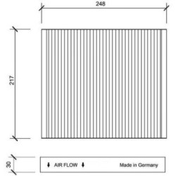 Cabin Air Filter DIEDERICHS DCI1063 OE Ref 6Q0819653