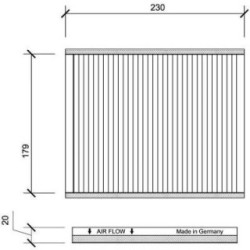 Cabin Air Filter DIEDERICHS DCI1090 OE Ref 71736776