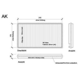 Cabin Air Filter DIEDERICHS DCI1094S OE Ref 64316935823