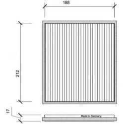 Cabin Air Filter DIEDERICHS DCI1100 OE Ref 0897400820