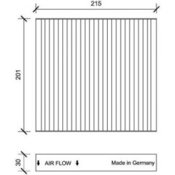 Cabin Air Filter DIEDERICHS DCI1109 OE Ref 78 03 A005
