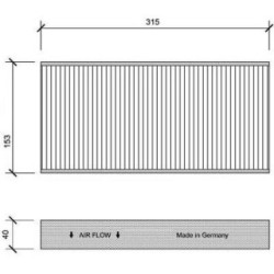 Cabin Air Filter DIEDERICHS DCI1112 OE Ref 6447.RG