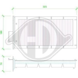 Filtre d'habitacle DCI1114 pour CITROËN C5 OE 6447.HV DIEDERICHS