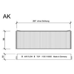 Cabin Air Filter DIEDERICHS DCI1120S OE Ref 4F0819439B