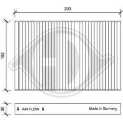 Cabin Air Filter DIEDERICHS DCI1170 OE Ref 2994769 DIEDERICHS