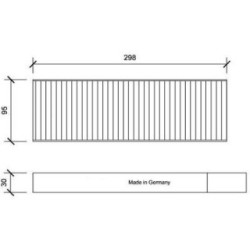Cabin Air Filter DIEDERICHS DCI1192S OE Ref 9801448180