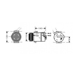 Compressor DIEDERICHS DCK1416 OE Ref 24411270