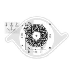 Condenser Fan DIEDERICHS DCL1020 OE Ref 09133061 DIEDERICHS