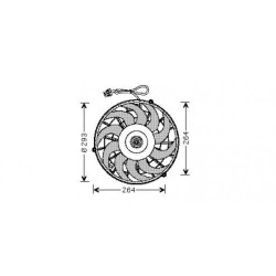 Condenser Fan DIEDERICHS DCL1022 OE Ref 90511262