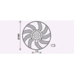 Radiator Fan DIEDERICHS DCL1039 OE Ref 8K0959455A