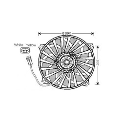 Radiator Fan DIEDERICHS DCL1070 OE Ref 1250G2