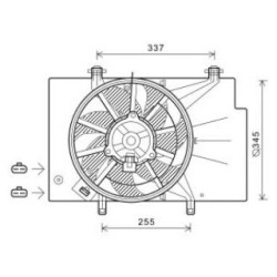 Radiator Fan DIEDERICHS DCL1110 OE Ref 1525898