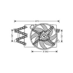 Radiator Fan DIEDERICHS DCL1128 OE Ref 4523721