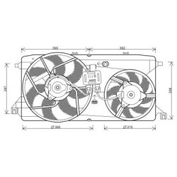 Radiator Fan DIEDERICHS DCL1132 OE Ref 1387434