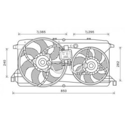 Radiator Fan DIEDERICHS DCL1298 OE Ref 1387434