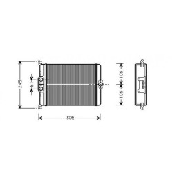 Interior Heat Exchanger DIEDERICHS DCM1133 OE Ref A1408300561