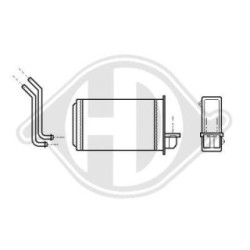 Échangeur de chaleur intérieur DCM1176 pour PEUGEOT 205, 309 OE 644851 DIEDERICHS