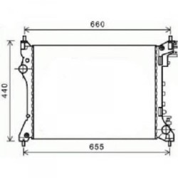 Radiator DIEDERICHS DCM1360 OE Ref 50522910