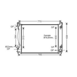 Radiator DIEDERICHS DCM1477 OE Ref 4F0121251AF