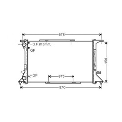 Radiator DIEDERICHS DCM1494 OE Ref 8K0121251R