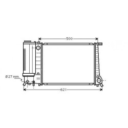 Radiator DIEDERICHS DCM1542 OE Ref 17111712982