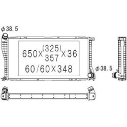 Radiator DIEDERICHS DCM1556 OE Ref 17112247345