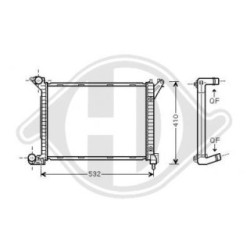 Radiateur DCM1561 pour MINI MINI OE 17117788753 DIEDERICHS