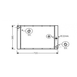 Radiator DIEDERICHS DCM1564 OE Ref 17117792832