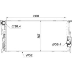 Radiator DIEDERICHS DCM1573 OE Ref 17117790297