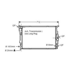 Radiator DIEDERICHS DCM1577 OE Ref 17117562079