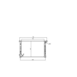 Radiator DIEDERICHS DCM1581 OE Ref 17107509714