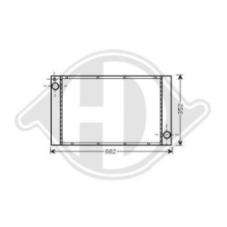 Radiateur DCM1582 pour MINI MINI OE 17112751275 DIEDERICHS