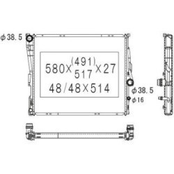 Radiator DIEDERICHS DCM1586 OE Ref 17113415693
