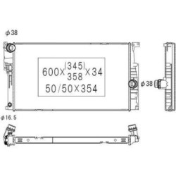 Radiator DIEDERICHS DCM1599 OE Ref 17118673370