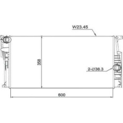 Radiateur DCM1604 pour BMW OE 17117600511