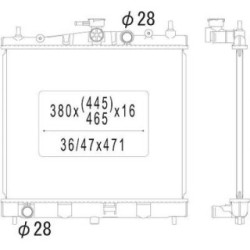 Radiator DIEDERICHS DCM1823 OE Ref 21410AX200