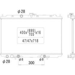 Radiator DIEDERICHS DCM1829 OE Ref 21460BU703