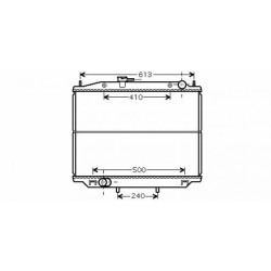 Radiator DIEDERICHS DCM1853 OE Ref 214102X900