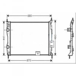 Radiator DIEDERICHS DCM1855 OE Ref 21400JD000