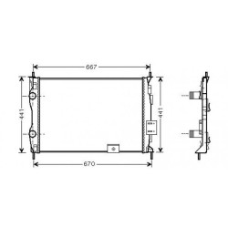Radiator DIEDERICHS DCM1856 OE Ref 21400JD20A