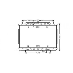 Radiator DIEDERICHS DCM1864 OE Ref 21400JG85A