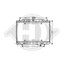 Radiateur DCM1864 pour NISSAN X-TRAIL OE 21400JG80A DIEDERICHS