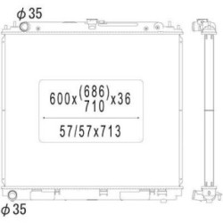 Radiator DIEDERICHS DCM1866 OE Ref 21410EB30A