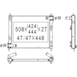 Radiator DIEDERICHS DCM1880 OE Ref 214101KC5A