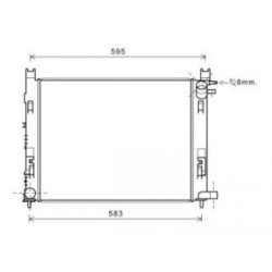 Radiator DIEDERICHS DCM1885 OE Ref 214105423R