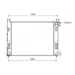 Radiator DIEDERICHS DCM1886 OE Ref 214106630R