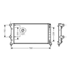 Radiator DIEDERICHS DCM1961 OE Ref 51861635