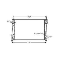 Radiator DIEDERICHS DCM1980 OE Ref 55704136