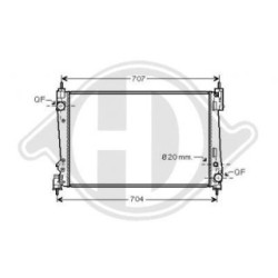 Radiateur DCM1981 pour ABARTH, ALFA ROMEO, FIAT et plus encore... DIEDERICHS