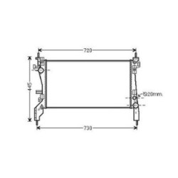 Radiator DIEDERICHS DCM2000 OE Ref 51790636